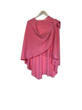 Soft Surroundings Stassi Grecian Crossbody Knit Wrap in Coral - OS